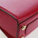 Salvatore Ferragamo Gancini Hand Bag Leather Pink Gold Auth 166464M-16