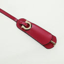 Salvatore Ferragamo Gancini Hand Bag Leather Pink Gold Auth 166464M-18