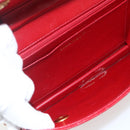 CHANEL Matelasse 23 Double Turn Lock Ketten-Tasche Lammleder Rot CC Auth 166468SAM-9