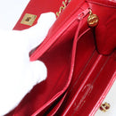 CHANEL Matelasse 23 Double Turn Lock Ketten-Tasche Lammleder Rot CC Auth 166468SAM-27
