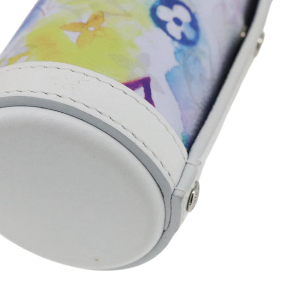 LOUIS VUITTON Monogram Watercolor Flaschenhalter Wasser Weiß GI0625 Auth 166471SM