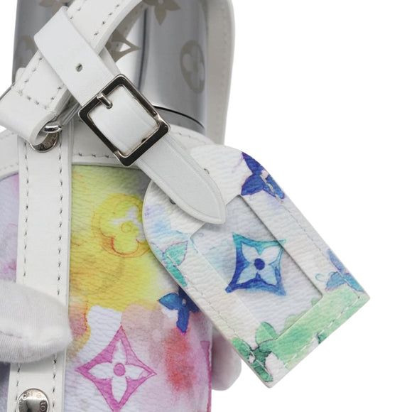LOUIS VUITTON Monogram Watercolor Flaschenhalter Wasser Weiß GI0625 Auth 166471SM