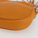 GUCCI Soho Chain Shoulder Bag Suede Leather Orange Gold 353965 Auth 166472-13