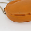GUCCI Soho Chain Shoulder Bag Suede Leather Orange Gold 353965 Auth 166472-14