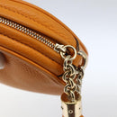 GUCCI Soho Chain Shoulder Bag Suede Leather Orange Gold 353965 Auth 166472-15