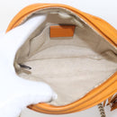 GUCCI Soho Chain Shoulder Bag Suede Leather Orange Gold 353965 Auth 166472-17