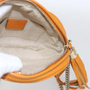 GUCCI Soho Chain Shoulder Bag Suede Leather Orange Gold 353965 Auth 166472-18