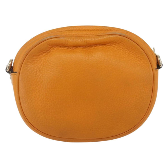 GUCCI Soho Chain Shoulder Bag Suede Leather Orange Gold 353965 Auth 166472