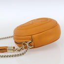 GUCCI Soho Chain Shoulder Bag Suede Leather Orange Gold 353965 Auth 166472-4