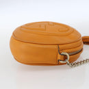 GUCCI Soho Chain Shoulder Bag Suede Leather Orange Gold 353965 Auth 166472-5