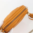 GUCCI Soho Chain Shoulder Bag Suede Leather Orange Gold 353965 Auth 166472-6