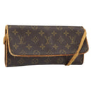 LOUIS VUITTON Monogram Pochette Twin GM Shoulder Bag M51852 LV Auth 166507-1