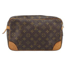 LOUIS VUITTON Monogram Compiegne 28 Clutch Bag M51845 LV Auth 166535-2