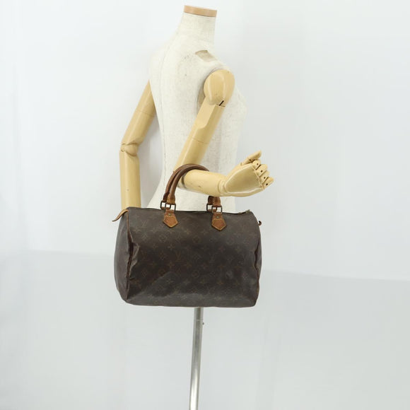 LOUIS VUITTON Monogram Speedy 30 Hand Bag M41526 LV Auth 166546