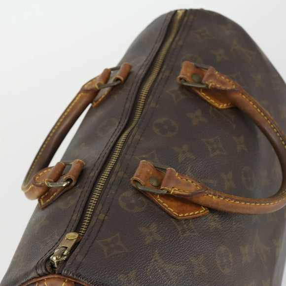 LOUIS VUITTON Monogram Speedy 30 Hand Bag M41526 LV Auth 166546