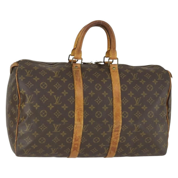 LOUIS VUITTON Monogram Keepall 45 Boston Bag M41428 LV Auth 166548