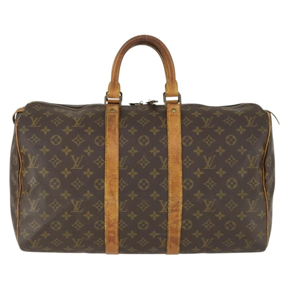 LOUIS VUITTON Monogram Keepall 45 Boston Bag M41428 LV Auth 166548