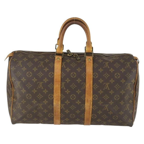 LOUIS VUITTON Monogram Keepall 45 Boston Bag M41428 LV Auth 166548