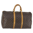 LOUIS VUITTON Monogram Keepall 50 Boston Bag M41426 LV Auth 166549-1