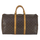 LOUIS VUITTON Monogram Keepall 50 Boston Bag M41426 LV Auth 166549-13