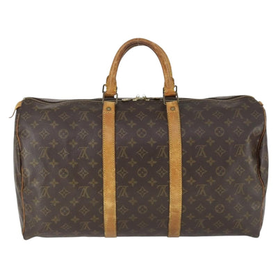 LOUIS VUITTON Monogram Keepall 50 Boston Bag M41426 LV Auth 166549 - 0