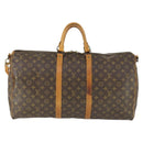 LOUIS VUITTON Monogram Keepall Bandouliere 55 Boston Bag M41414 LV Auth 166551-2