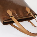 LOUIS VUITTON Monogram Vernis Houston Hand Bag Bronze M91122 LV Auth 166557-6