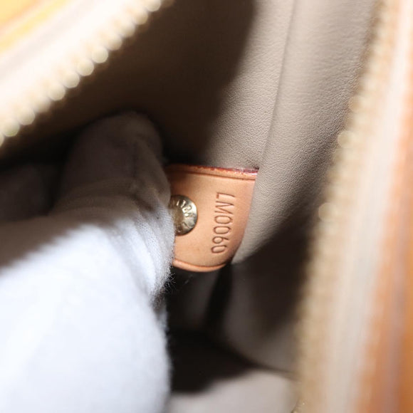 LOUIS VUITTON Monogram Vernis Houston Hand Bag Beige M91004 LV Auth 166558