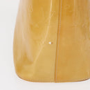 LOUIS VUITTON Monogram Vernis Houston Hand Bag Beige M91004 LV Auth 166558-6