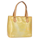 LOUIS VUITTON Monogram Vernis Houston Hand Bag Gris M91053 LV Auth 166559-1
