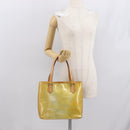 LOUIS VUITTON Monogram Vernis Houston Hand Bag Gris M91053 LV Auth 166559-23