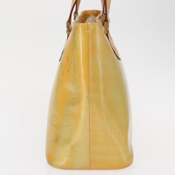 LOUIS VUITTON Monogram Vernis Houston Hand Bag Gris M91053 LV Auth 166559