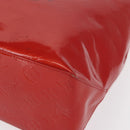 LOUIS VUITTON Monogram Vernis Reade MM Hand Bag Red Rouge M91086 LV Auth 166560-14