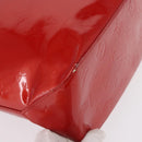 LOUIS VUITTON Monogram Vernis Reade MM Hand Bag Red Rouge M91086 LV Auth 166560-15