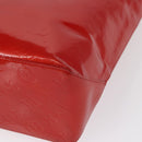 LOUIS VUITTON Monogram Vernis Reade MM Hand Bag Red Rouge M91086 LV Auth 166560-16