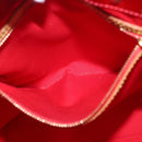 LOUIS VUITTON Monogram Vernis Reade MM Hand Bag Red Rouge M91086 LV Auth 166560-21