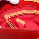 LOUIS VUITTON Monogram Vernis Reade MM Hand Bag Red Rouge M91086 LV Auth 166560-12