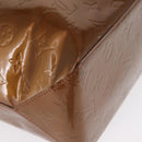 LOUIS VUITTON Monogram Vernis Reade MM Hand Bag Bronze M91143 LV Auth 166561-15