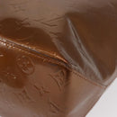 LOUIS VUITTON Monogram Vernis Reade MM Hand Bag Bronze M91143 LV Auth 166561-16