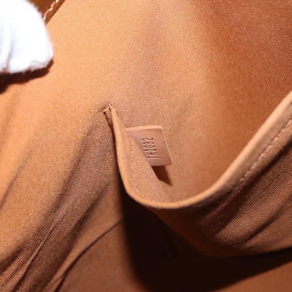 LOUIS VUITTON Monogram Vernis Reade MM Hand Bag Bronze M91143 LV Auth 166561