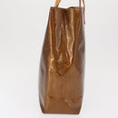 LOUIS VUITTON Monogram Vernis Reade MM Hand Bag Bronze M91143 LV Auth 166561-4