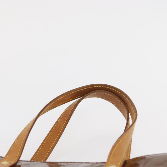 LOUIS VUITTON Monogram Vernis Reade MM Hand Bag Bronze M91143 LV Auth 166561