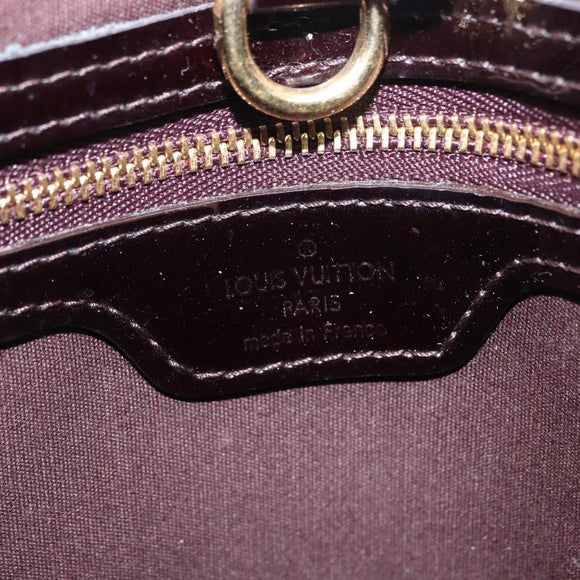 LOUIS VUITTON Monogram Vernis Wilshire PM Hand Bag Amarante M93641 Auth 166562