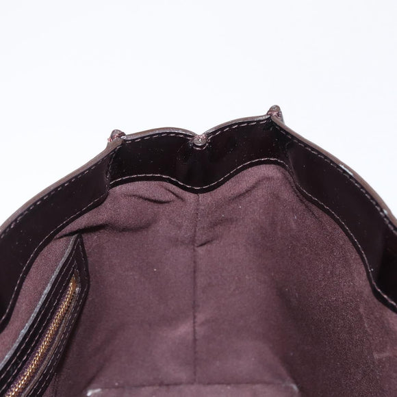 LOUIS VUITTON Monogram Vernis Wilshire PM Hand Bag Amarante M93641 Auth 166562