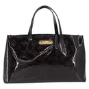 LOUIS VUITTON Monogram Vernis Wilshire PM Hand Bag Amarante M93641 Auth 166562-2