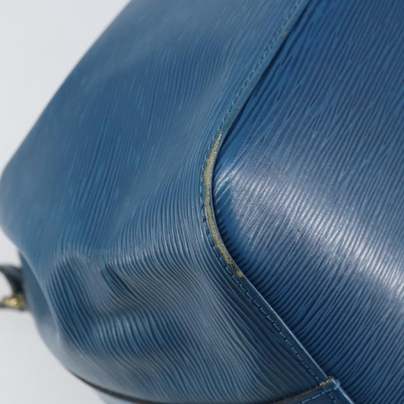 LOUIS VUITTON Epi Petit Noe Shoulder Bag Blue M44105 LV Auth 166574