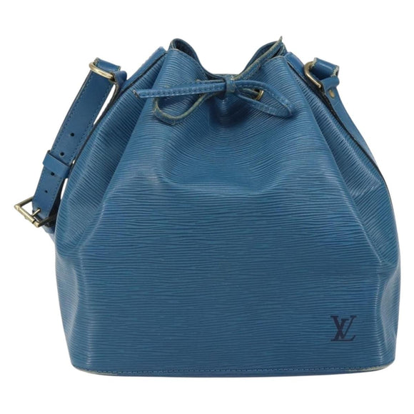 LOUIS VUITTON Epi Petit Noe Shoulder Bag Blue M44105 LV Auth 166574