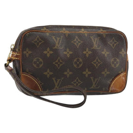 LOUIS VUITTON Monogram Marly Dragonne PM Clutch Bag M51827 LV Auth 166581