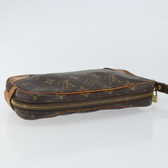 LOUIS VUITTON Monogram Marly Dragonne PM Clutch Bag M51827 LV Auth 166581