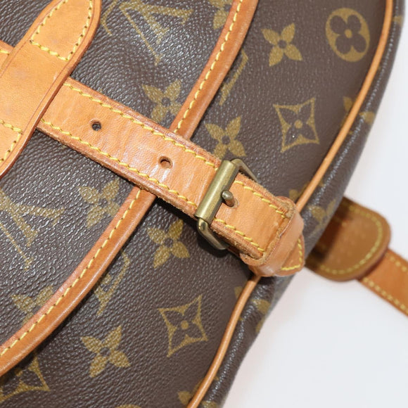 LOUIS VUITTON Monogram Saumur 30 Shoulder Bag M42256 LV Auth 166593